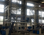 Three layer coextrusion film blowing machine